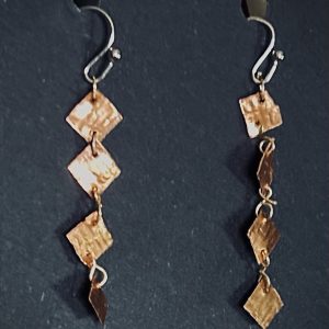 copper dangle earrings